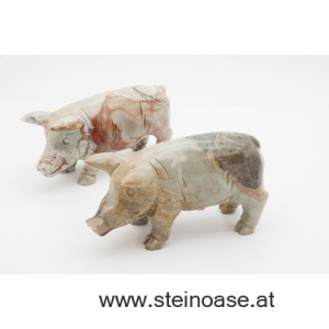 Schwein Speckstein Gr.L